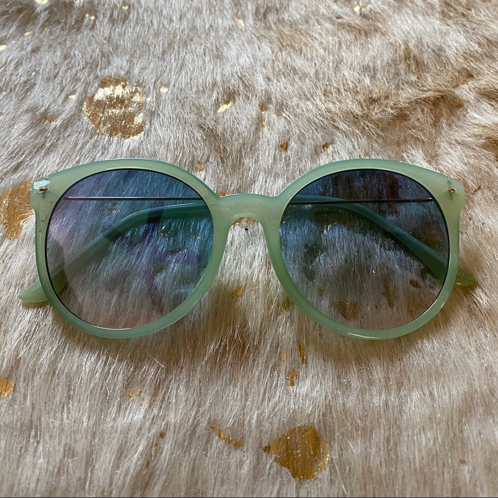 Teal sunglasses